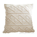 Cotton Seat Cushion boho fringe throw pillow Manufactory